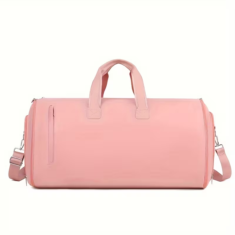 Fold 60 garment duffel in Pink, front view